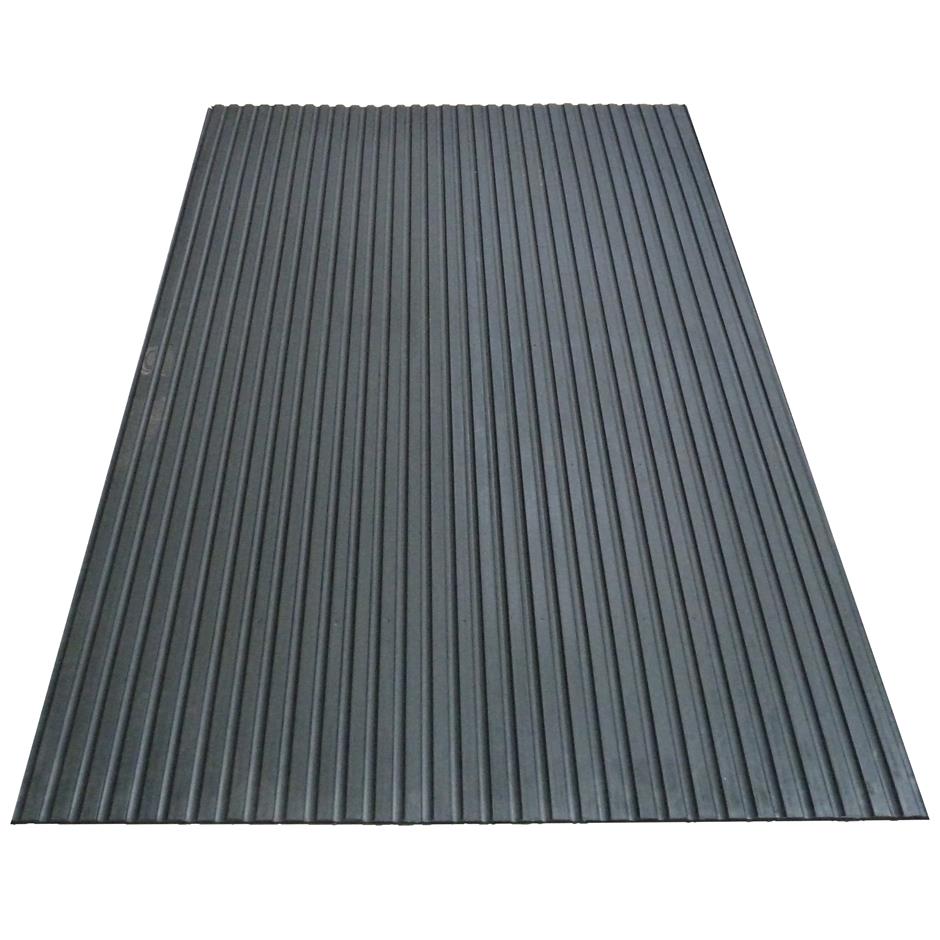 ErgoStall CF gummimåtte 1800x1200x12 mm m. glat overflade og rillet bund