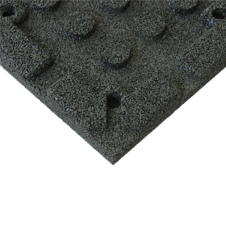 ErgoTile QUAD DIY 516x516x30 mm gummifliser, (4 stk/m2), vægt ca. 22,2 kg/m2, for samling m. X-connector system, C1-mørkegrå