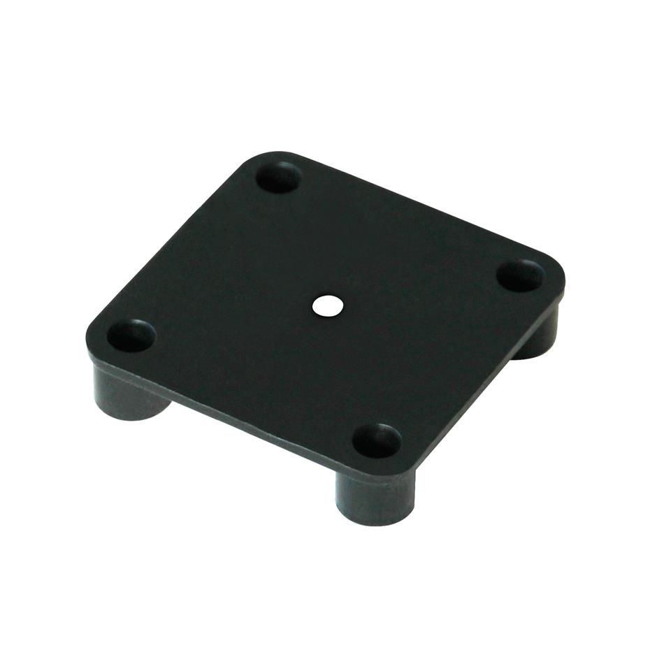EasyConnector 62x62x13,5 mm for ErgoTile Quad EasyConnect gummifliser, ramper og hjørner. Normalforbrug 7 stk./m2. I tillæg 2 stk. pr. rampe og 1 stk. pr. hjørne