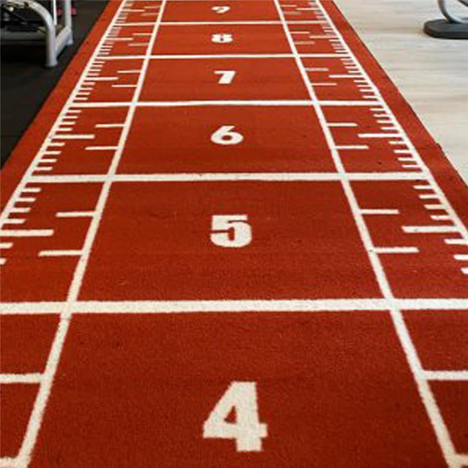 ErgoGrass Prowler Sled Track, Jason Type A, 15 mm, 2x11 m, sort med tuftet/vævet design i hvid farve