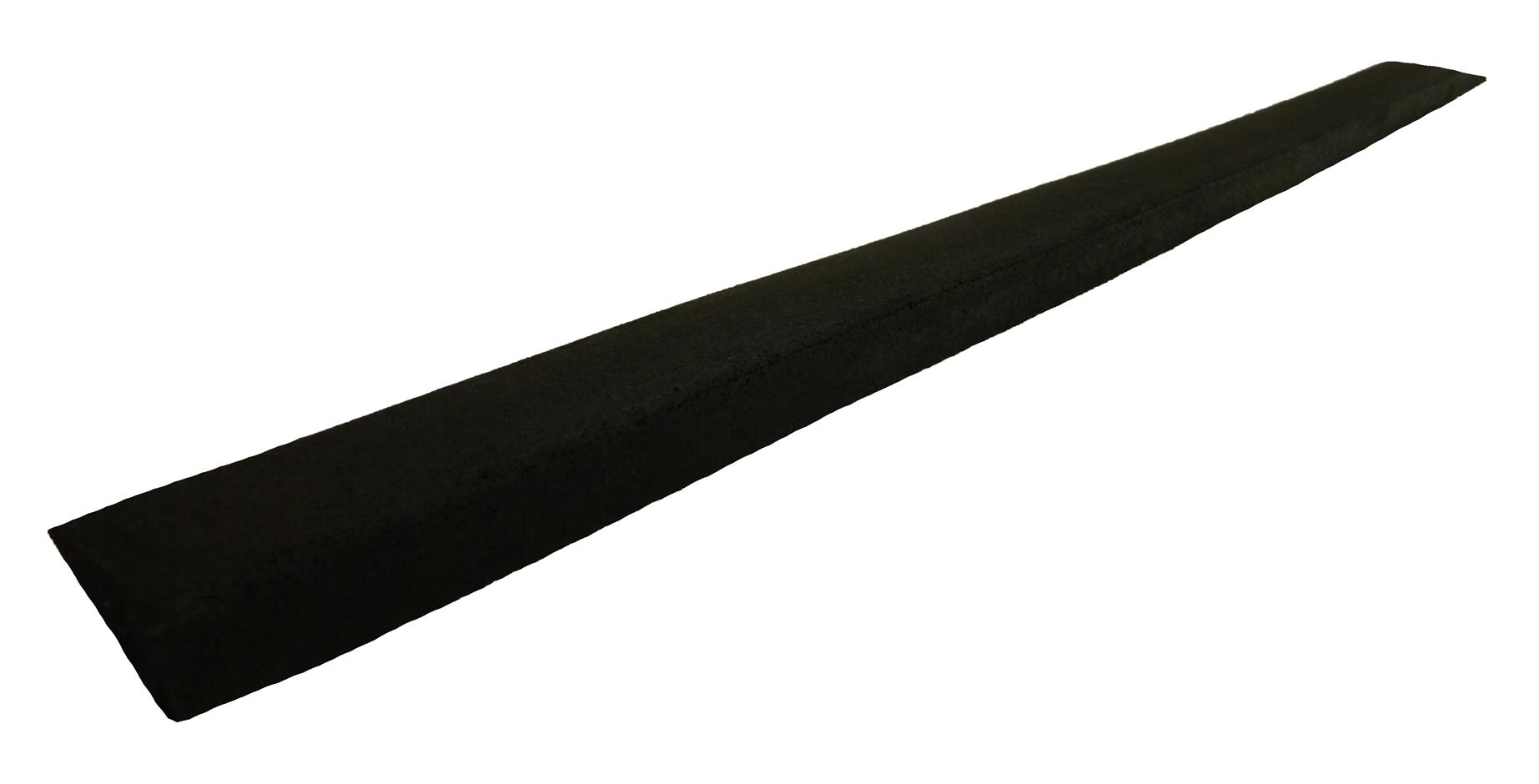Gummirampe 30x80x1000 mm, for Quad gummifliser, Sort