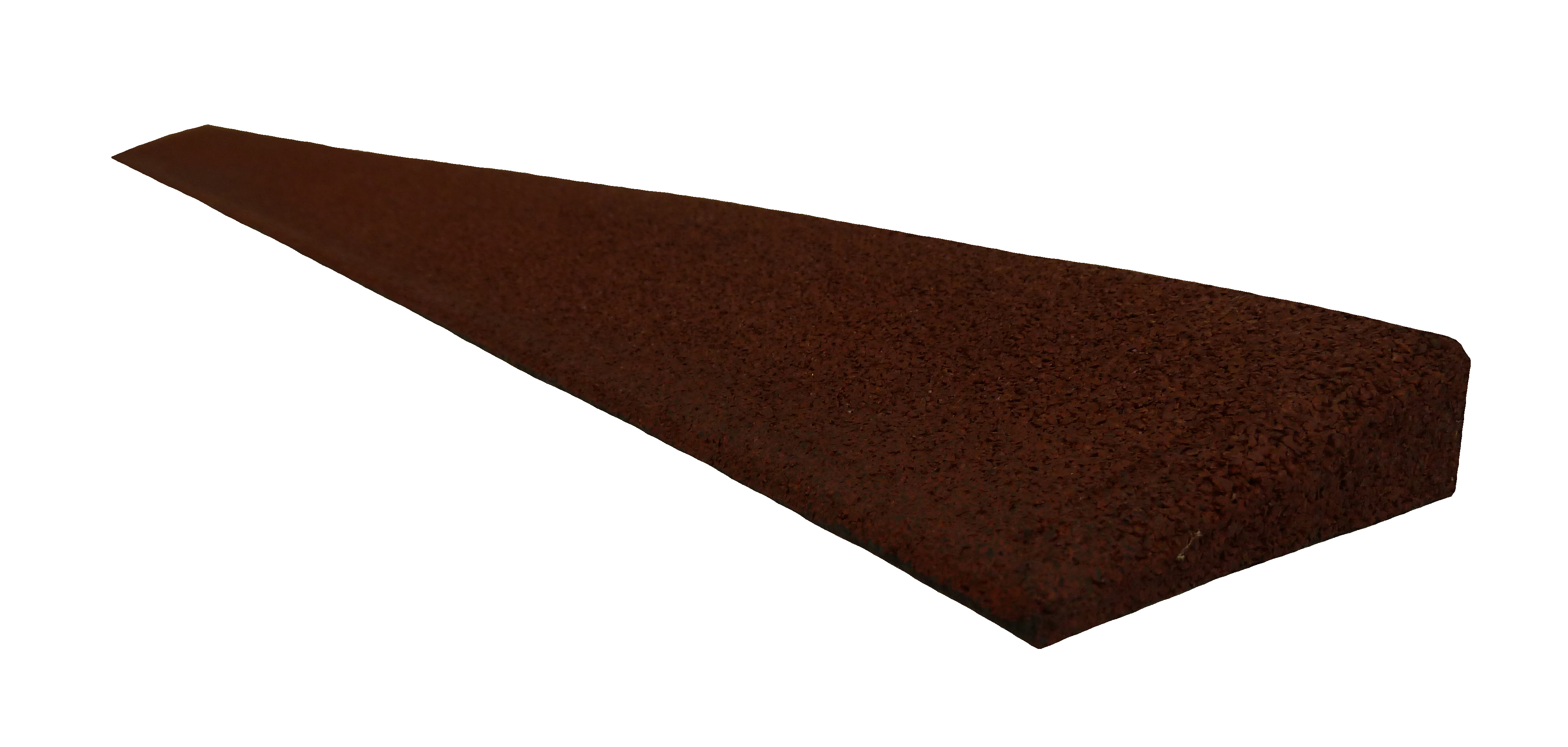 Gummirampe 25x80x1000 mm, for Quad gummifliser, Rød