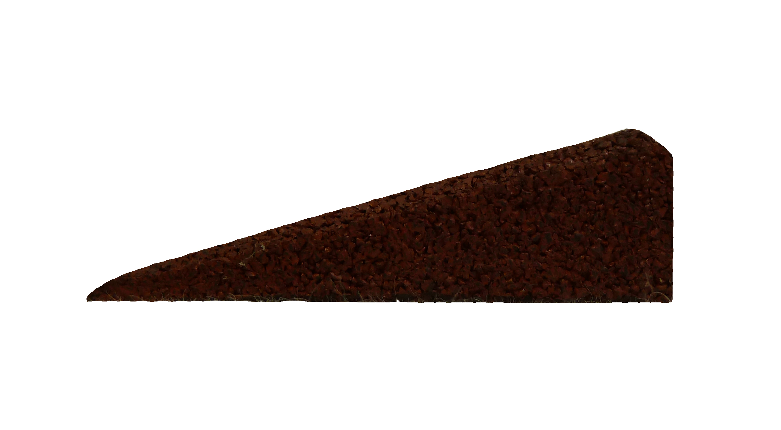 Gummirampe 25x80x1000 mm, for Quad gummifliser, Rød