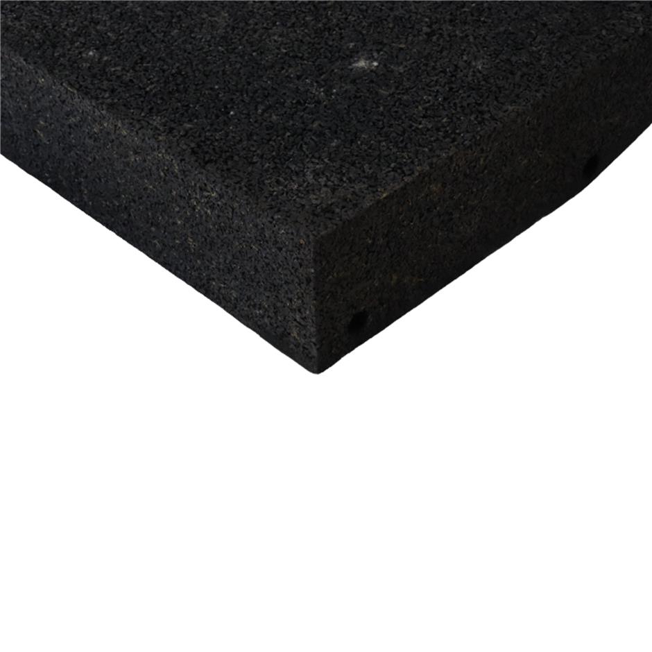 ErgoPlay 500x500x90 mm rampe-gummifliser / faldunderlag for faldhøjder op til 3,0 m, basic kvalitet, sort