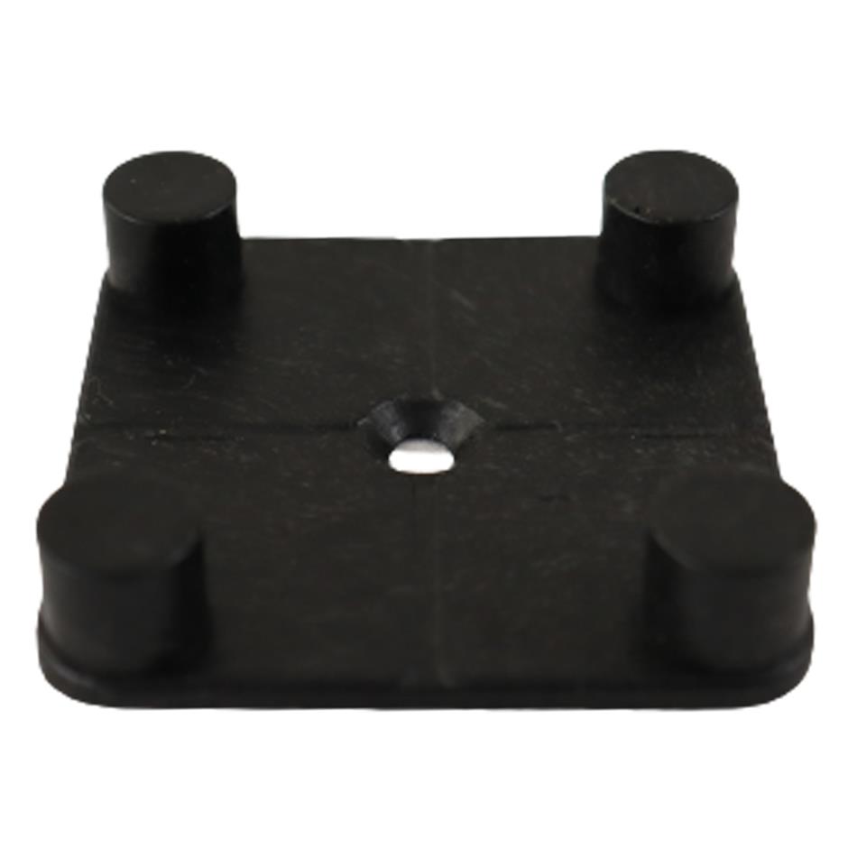 ErgoTile QUAD EasyConnect 1000x1000x20 mm gummifliser med impact bund, C4-GV sort