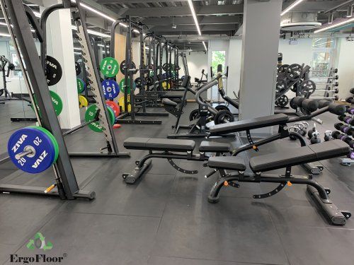 Anytime Fitness - Fitness rubber flooring