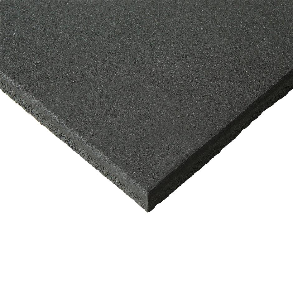 ErgoTile QUAD X 1000x1000x25 mm gummifliser, C1X-sort