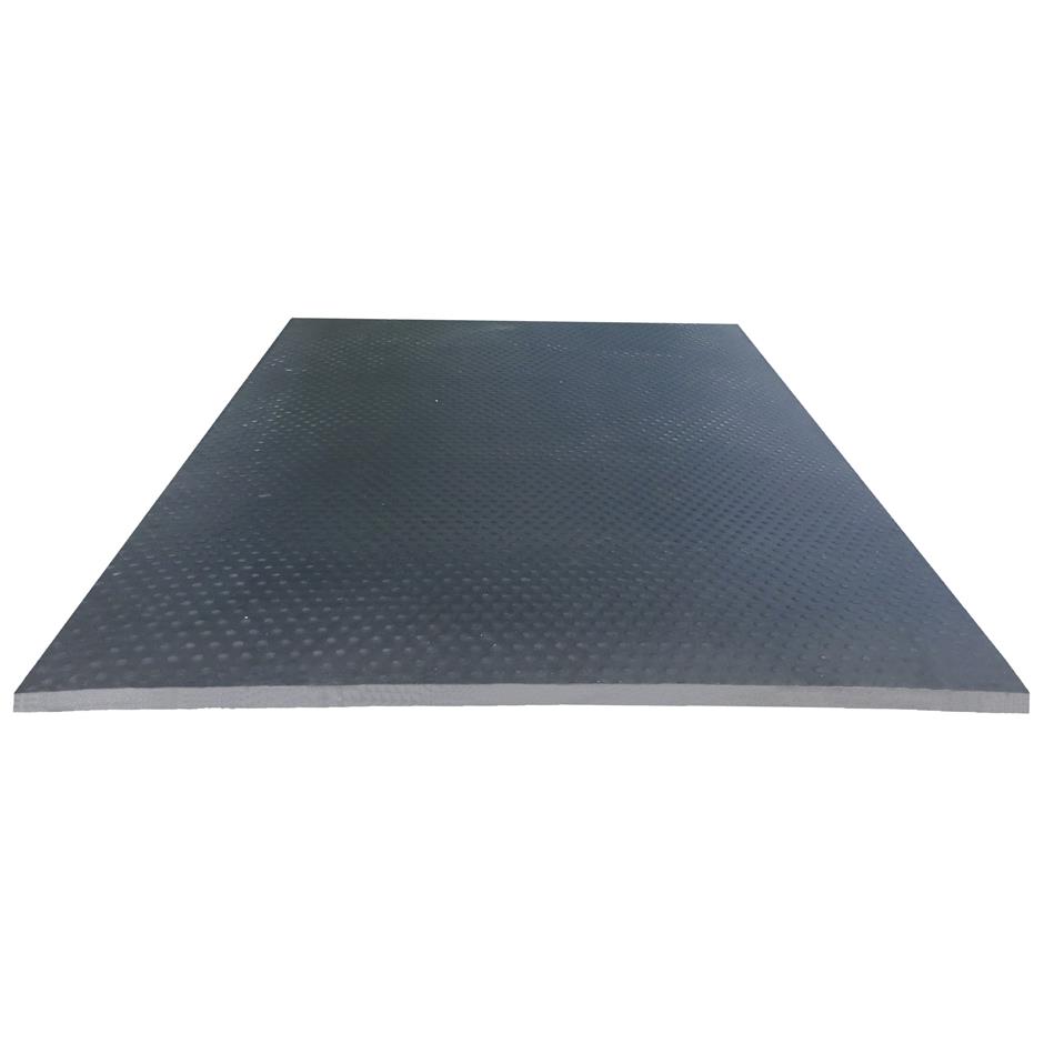 ErgoComfort 1600x900x23 mm smågrise-hulemåtte, udført i EVA, hårdhed 70-75 shore C, sort