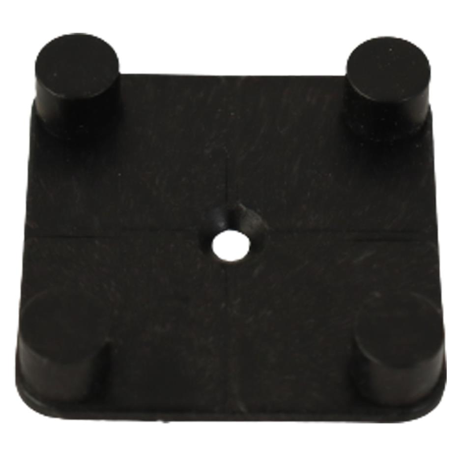 ErgoTile QUAD EasyConnect 1000x1000x30 mm gummifliser med impact bund type M, C1-sort