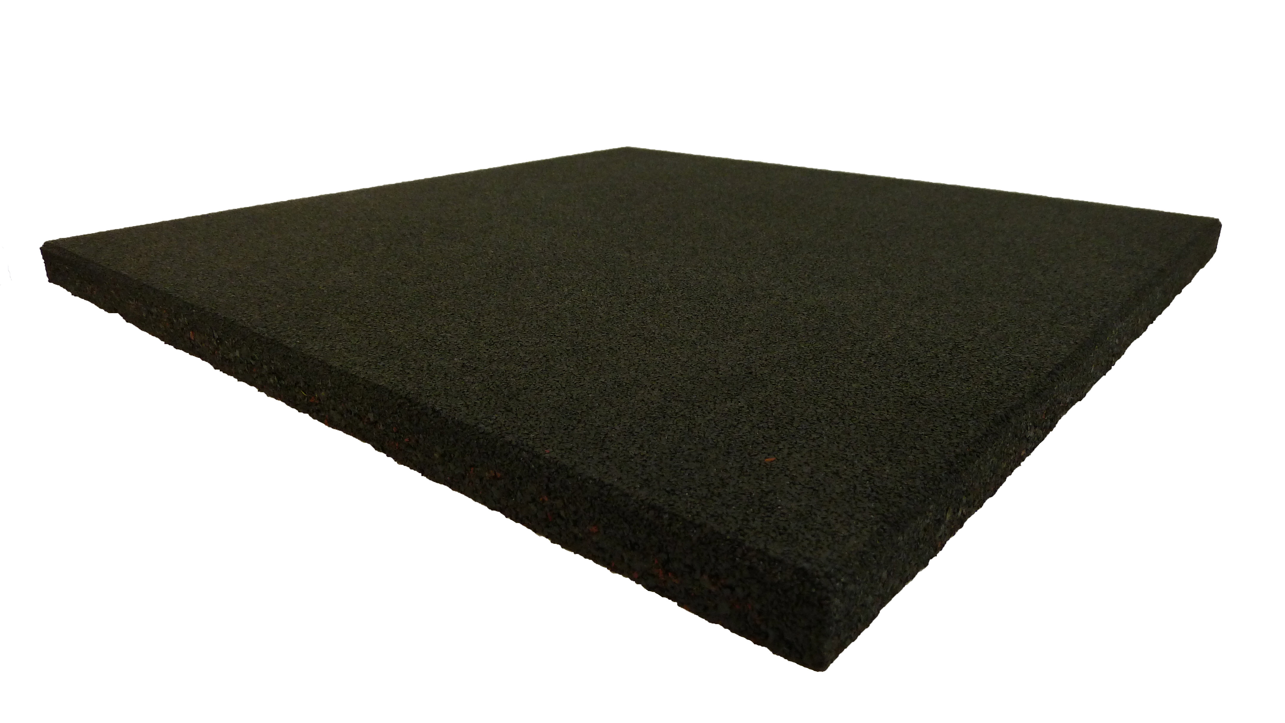 ErgoTile QUAD 500x500x10 mm gummifliser, C1 - sort.