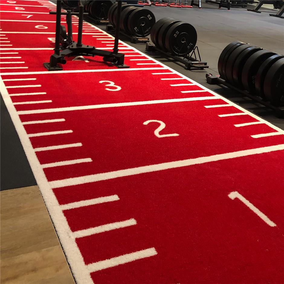 ErgoGrass Prowler Sled Track, Jason Type B, 15 mm, 2x11 m, grøn med tuftet/vævet design i hvid farve