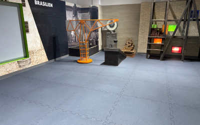 ErgoTile Puzzle gummigulv hos Vejle Kulturmuseum