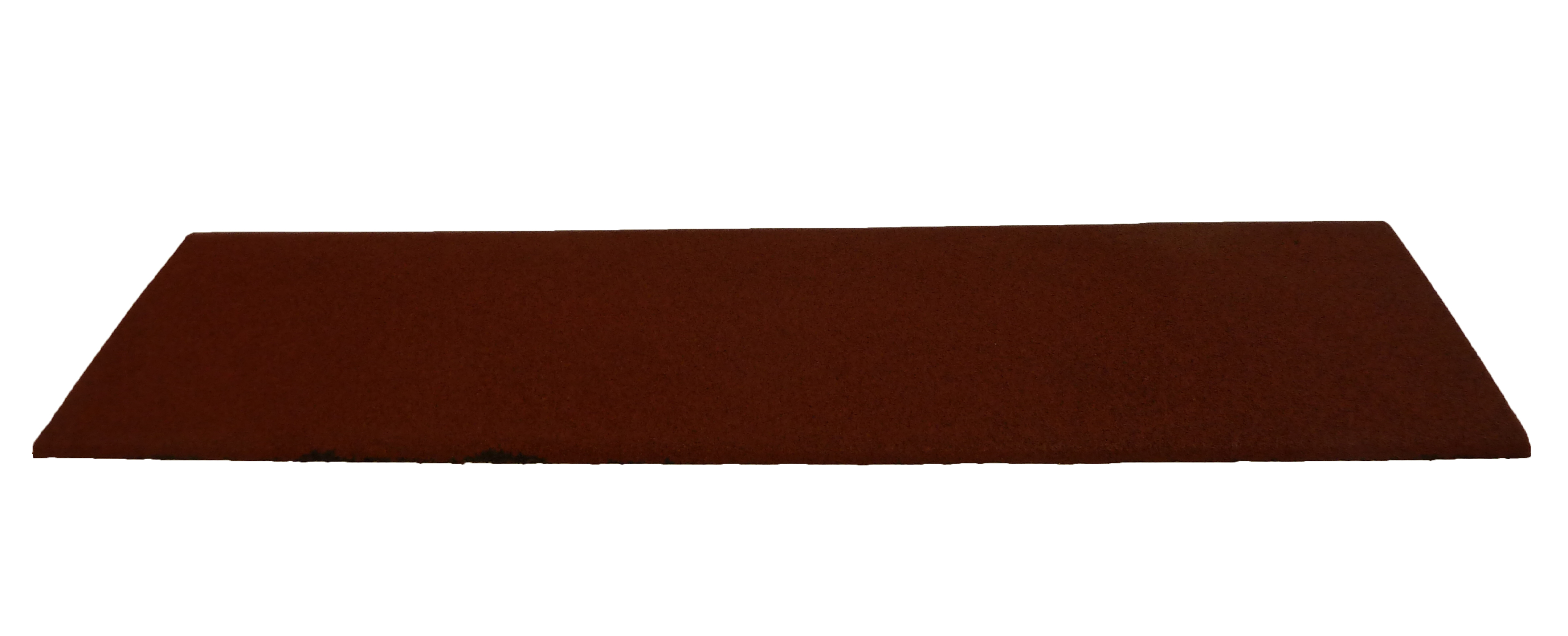Gummirampe 45x248x1016 mm for 45 mm ErgoPlay gummifliser, C1-rød