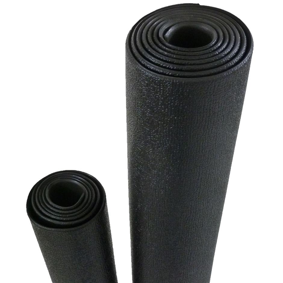 ErgoFit Fitnessmåtte, X-Small, 1300x700x6 mm, sort, pakket i kasser a 6 stk.