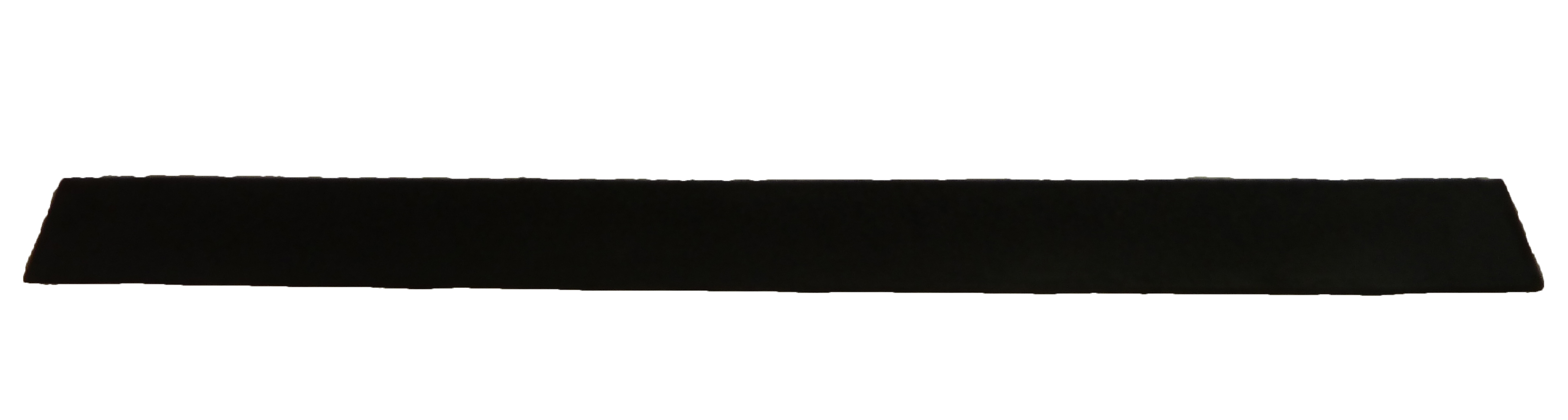 Gummirampe 25x80x1000 mm, for Quad gummifliser, Sort