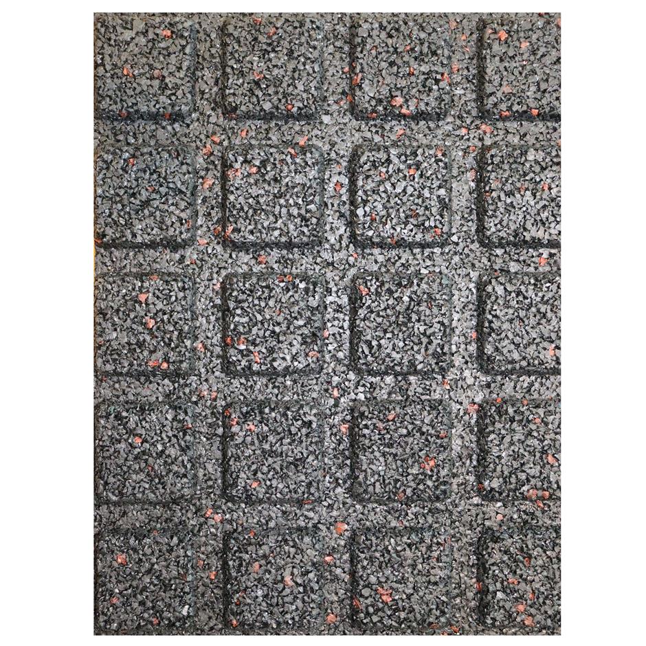 ErgoTile QUAD EasyConnect 1000x1000x30 mm gummifliser med impact bund type M, C1-sort