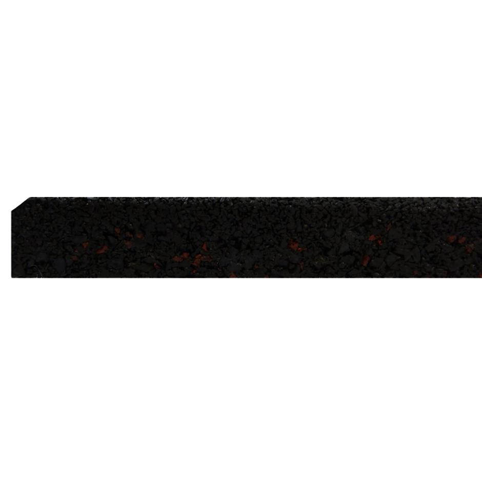 ErgoTile QUAD 1000x1000x15 mm gummifliser, C1-sort, Brandklasse efl