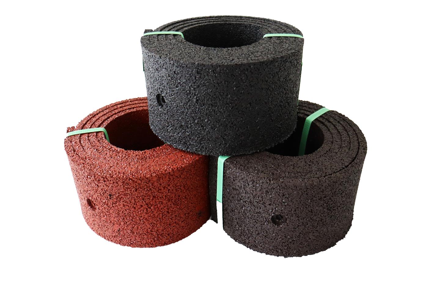 ErgoGarden Græskant 2435x125x11 mm, rød